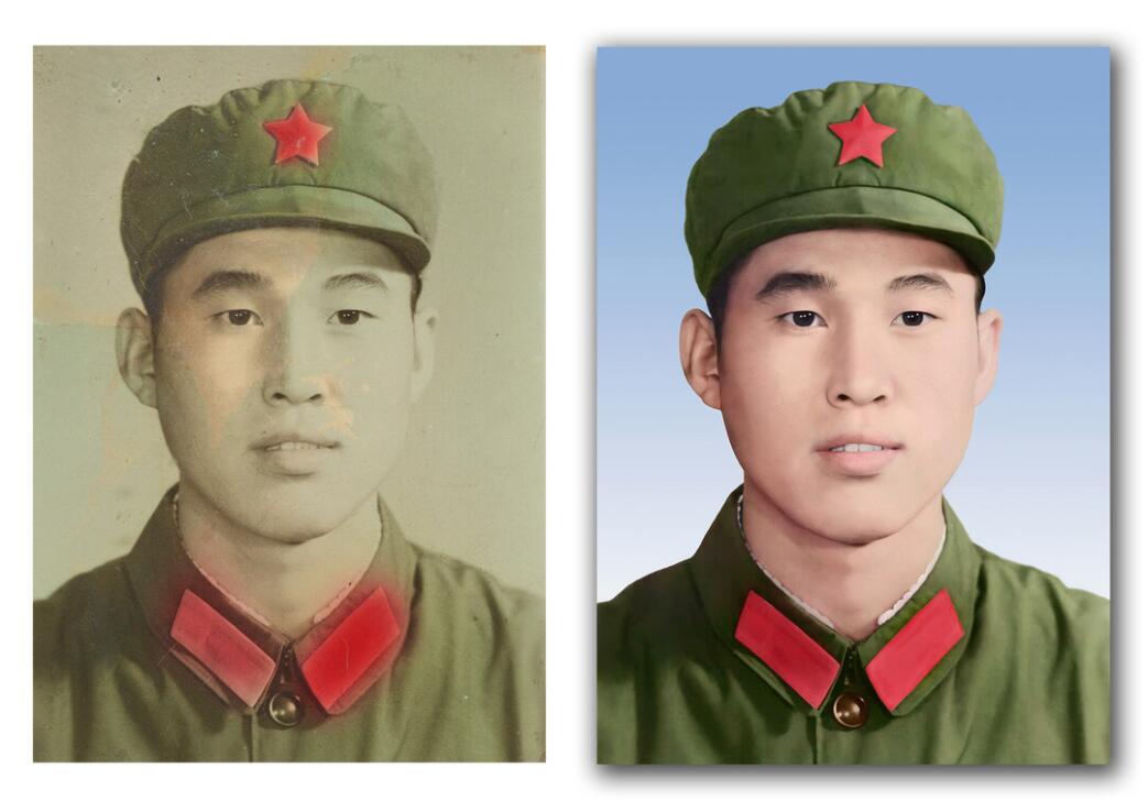 社旗县破损照片修复-18